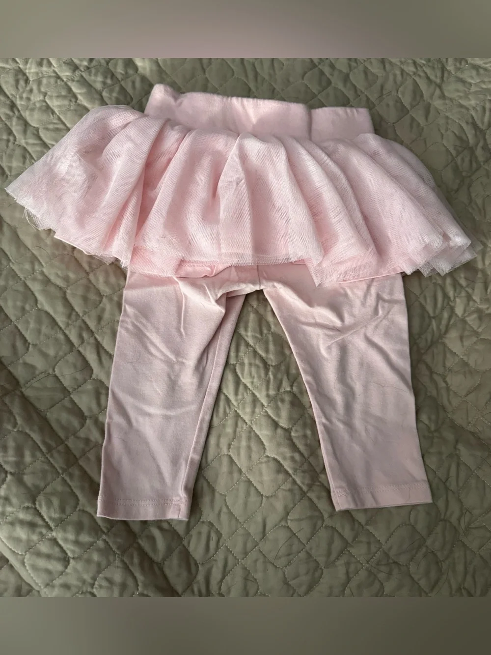 Baby GAP Pink Tulle skirted leggings - Soft Pastel Baby Pink